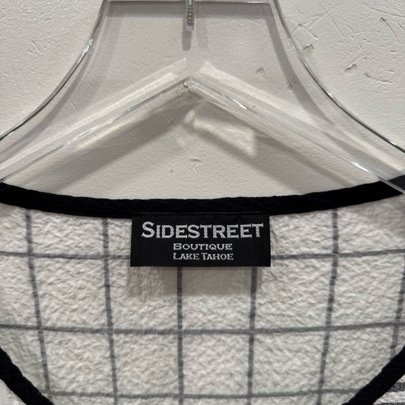 Sidestreet Boutique Printed Loose Fit Lagenlook Textured Top One Size - Picture 4 of 6